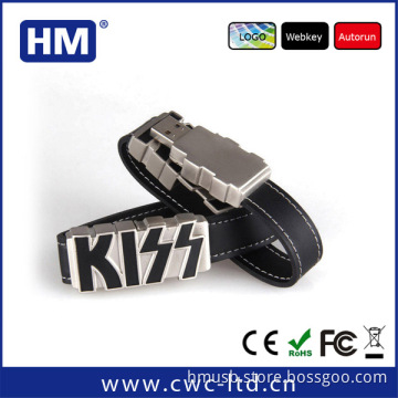 small business custom gifts leather bracelet usb flash drive